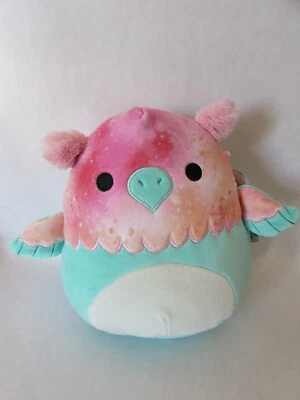 Kellytoy Squishmallow Gala The Green Pink Griffin 7.5 " Soft Plush Pillow Toy