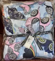 NWT Vera Bradley Plush Throw Blanket Full/Queen Butterfly By
