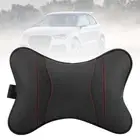 Auto Accessories Leather Car Rest Cushion Seat Head Headrest Neck Rest Pillow