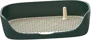 Fzaqwen Portable Dog Training Potty Tray with Protection Wall for Cat and Puppy, Green L