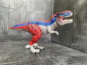 Schleich T-Rex Dinosaur Figurine Toy D-73527 Red & Blue