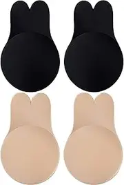 [Fay Bless] Sticky Bra, Backless Body Shaper Bra, 2 Pairs, Silicone