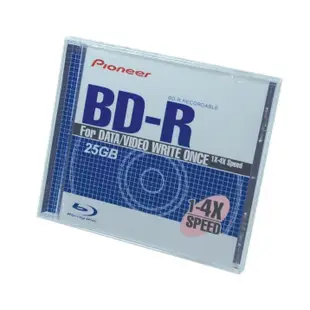 【Pioneer】BDR-XS07TS外接藍光燒錄器 + DVD空白光碟 + BD單片