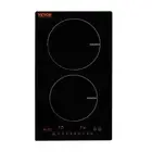 VEVOR Electric Cooktop, 2 Burners, 12'' Induction Stove Top, Built-in Magnetic C