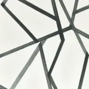 Wallpaper Designer Modern Geometric Sumi Pearl Charcoal Harlequin, 60 sq ft Bolt