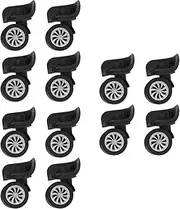 BESTonZON 12 pcs Suitcase Wheels Luggage Swivel Suitcase Wheels Replacement Plastic Universal