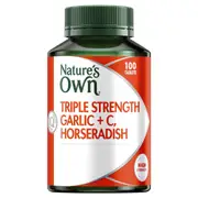 Nature's Own Triple Strength Garlic + C Horseradish