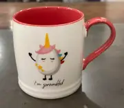 Coco + Lola Ceramic Mug Egg Unicorn "I'm Scrambled" - NWOT!!