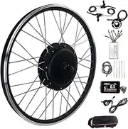Electric Bike Conversion kit 20"/24"/26"/27.5"/28"/29"/700c Electric Bike Conversion Kit，48V/1500W Front Wheel Electric Bicycle Motor Conversion Kit E-Bike Cycling Hub，with PAS, LCD Display(700c)