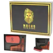 MACHO Mancare Beard Brush & Comb in gift box