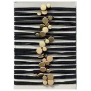 16PCS Thin Hair Ties Boho Hair Ties Bracelets Ponytail Holders for Women, Black