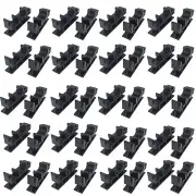 20Sets C45 DIN Rail PCB Mounting Bracket Holder Carrier Clips for Width 35mm ...
