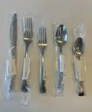 5 Pc Mikasa 18/10 Maximilian Silverware Flatware Fork Spoon Knife NEW