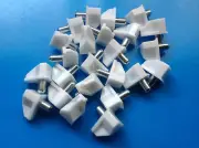 Shelf Support Pins - 24 X White Plastic support to suit (3/16'') 5mm Hole
