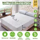 Bamboo Waterproof Mattress Protector Bed Matress Cover King Queen Double Single