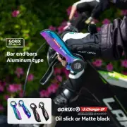 GORIX Bicycle Bar End Bar GX-Change-UP Mat Black & Oil Slick 21.7~22.2mm