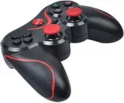 ZOMTOP X3 Bluetooth Wireless Joystick Gamepad with Cellphone Clip Game Controller for TV Box Phone Tablet - Black