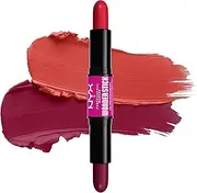NYX Professional Makeup Blusher with Hyaluronic Acid Moisturising Mixable Texture Vegan Wonder Stick Bright Amber + Fuschia