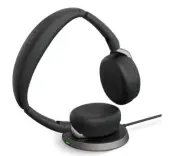 Jabra Evolve2 65 Flex UC Stereo Bluetooth Headset, Link380c USB-C Dongle & Wirel