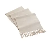 F04 33x220cm Decorative Woven Table Runner Solid Color Handmade Tassel Tablecloth Home Tea Table Coffee Table Flag