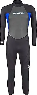 Hyperflex Junior Size Access Full Body 3mm Backzip Wetsuit Watersports - Warm 4-Way Stretch Neoprene - Adjustable Collar and Flat Lock Construction - High Performance 50+ UV SHIELD