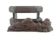 NEW Diorama Parts Military Bunker in Scale 1:43 Unpainted Brand New Plastic