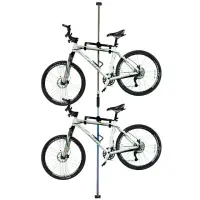 在飛比找momo購物網優惠-頂天立地自行車架(藍)