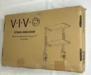 VIVO White Clamp-on 13" Above or Below Desk 2-Tier Shelving Unit, Desk Organizer