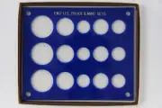 Capital Plastics Coin Holder for 1962 U.S. Proof & Mint Sets New Old Stock BLUE