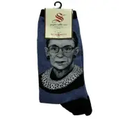SOCKSMITH *NEW* Supreme Court Justice Ruth Bader Ginsburg Crew Socks Womens OS