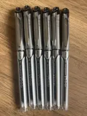 Pilot V5 GRIP Hi-Tecpoint Pure Liquid Ink 0.5mm R/Ball Pen,Black BXGPN-V5(6 PENS