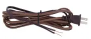 B&P Lamp® Brown Rayon Covered Parallel Cord Set, 10 Feet Long SPT-2