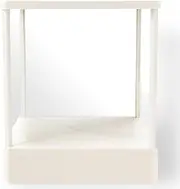 Non Reversing Makeup Mirror,True Image Reflection,Ultra Thin Precision Reflection Vanity Cosmetic Mirror for Dressing Table Bathroom Counter (White)