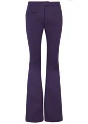 Courrèges Flared-leg Twill Trousers - Purple - 12 12
