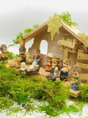 Christmas Nativity Scene Set Figures Manger Figurines 12PCS Nacimiento Navideño