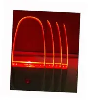 Plug in LED Night Light Lamp 4 Pack with Light Sensor RED Red