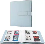 JZS 256 Pockets Photo Album for Instax Mini Photos Leather Cover Photo Book for Fujifilm Mini 12 11 9 8 7 Evo LiPlay Polaroid 2x3 Photos Blue