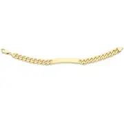 9kt Yellow Gold Silver Infused ID Bracelet