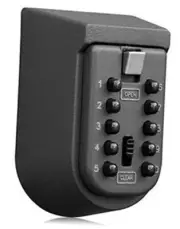 Key Lock Box for Outside Wall Mount, Waterproof Spare Key Storage Box, 10