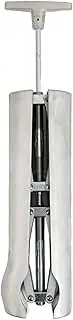 [Leather Hero] Combination Boot Instep & Shaft Stretcher- Stretches Riding, Hiking, Work, Western, Cowboy Boots- Cast Aluminum- Made In USA, Silver, sv5567