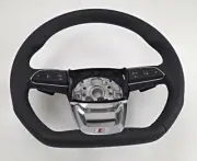 Genuine AUDI Q5 Mult.Steering Wheel Leather Black/Cliff Grey 80A419091BSJAH