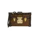 Louis Vuitton Petite Malle 拼色帆布硬盒斜背包(M45960-棕)