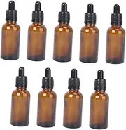 PENIKOKO Amber Dropper Bottles Refillable Essential Oil Containers for DIY Aromatherapy Perfume Blends and Liquid Storage Travel Friendly
