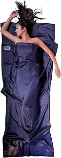 COCOON Ripstop Silk TravelSheet - 1 Person, Unisex, 220 cm x 90 cm, 160 grams, Blue, Winter, Silk, 46°C+