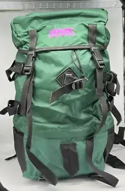 WENZEL Vintage Hiking Large Backpack w/ Internal Frame Green