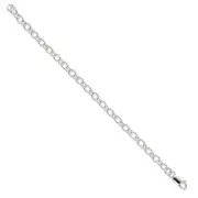 Sterling Silver Rhodium Plated Anklet or Bracelet QG2236R