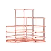 Hexagonal Combination Pen Holder Golden Iron Storage Cylinder Hexagonal Desktop Sorting Sundries Storage Basket