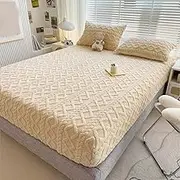 Lyvara Luxury Mattress Covers, Lyvara Magic Mattress Cover, Lyvara Luxury Covers, Lyvara Luxury Velvet Mattress Covers, Magic Mattress Covers (Khaki,90 * 200CM/35 * 79 Inch)