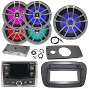 JBL Marine Radio, ANT, Amp,Kit, LED Sub, 4x 6.5" 225W Speaker,Spa Bezel, Adapter