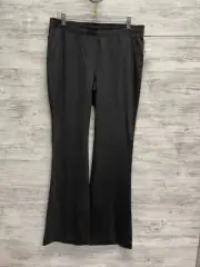 Chicos Pants Womens 1 Medium Gray Bootcut Flare Leg Elastic Waist Stretch